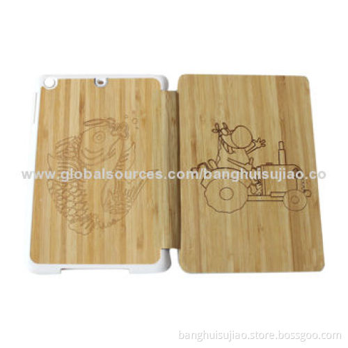 Fashionable Wooden Sleeves for iPad Mini, Smooth Finish, Waterproof